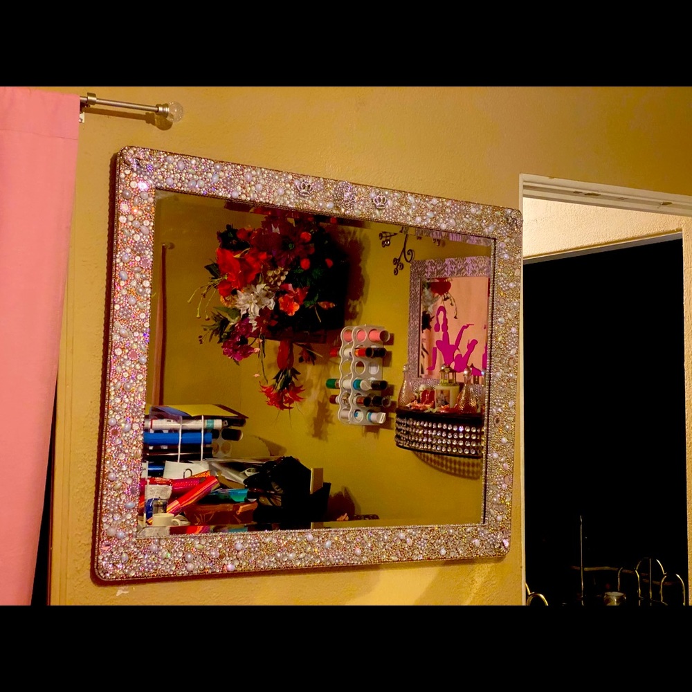 Rhinestone Vanity Mirror